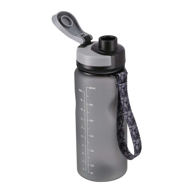 Juodas tritano vandens butelis, 740 ml talpos