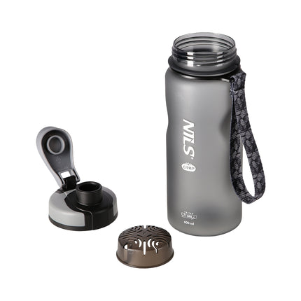 Juodas tritano vandens butelis, 740 ml talpos