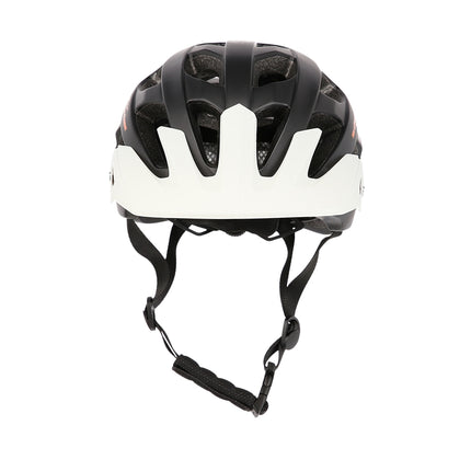 Juodai baltas M dydžio (53-58 cm) dviratininko šalmas