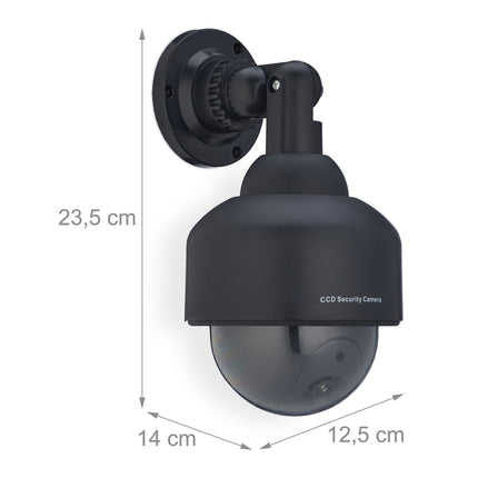 Juodo fotoaparato manekeno kupolo formos