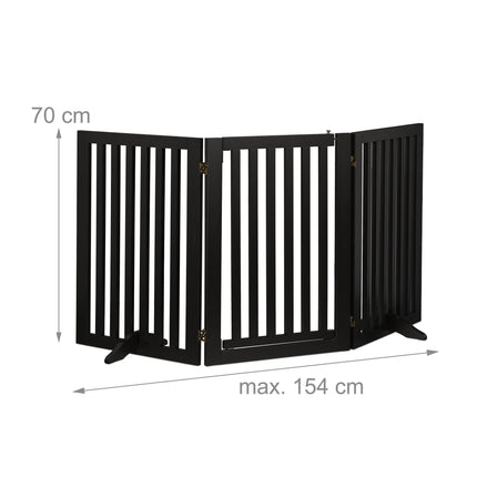 Juodi apsauginiai vartai su durimis 70 cm