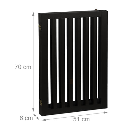 Juodi apsauginiai vartai su durimis 70 cm