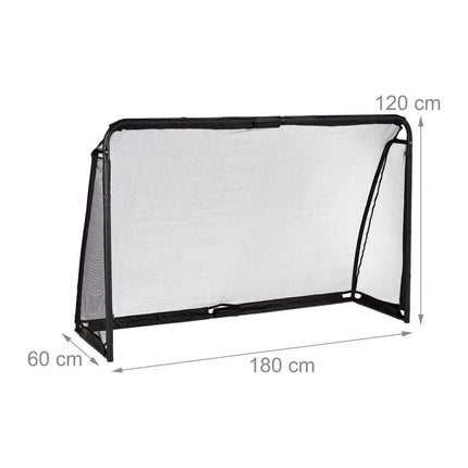 Juodi futbolo vartai 120 x 180 cm