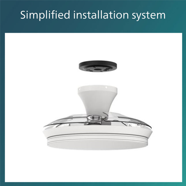 Bliss Ceiling fan with LED lighting Warm/cool white 4500 lm