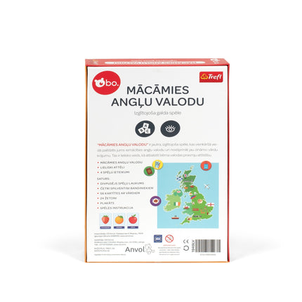 Bo. Edukacinis stalo žaidimas „Anglų kalba yra smagu“ (latvių k.)
