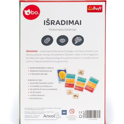 Bo. Edukacinis stalo žaidimas „Išradimai“