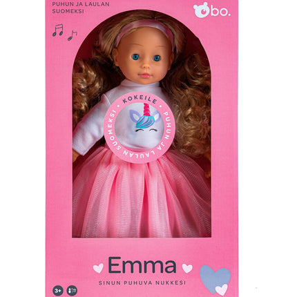 Bo. Interaktyvi lėlė „Ema“ (kalba suomiškai), 40 cm