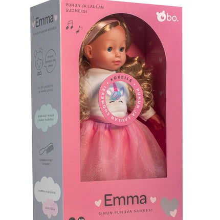 Bo. Interaktyvi lėlė „Ema“ (kalba suomiškai), 40 cm