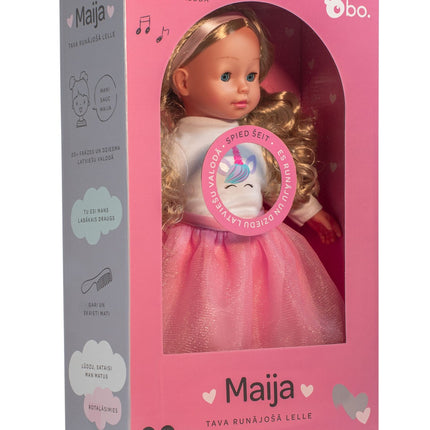 Bo. Interaktyvi lėlė „Maija“ (kalba latviškai), 40 cm