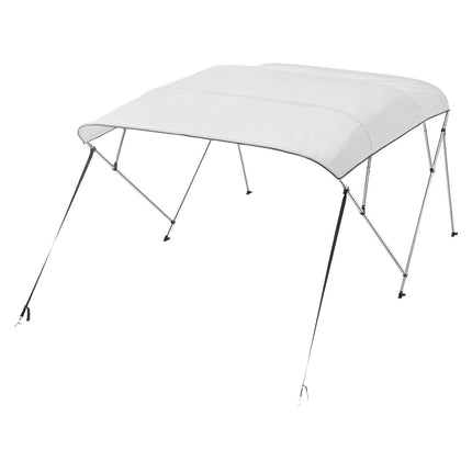 Boat Bimini Top, 4 Bow, 600D Polyester, 96in, Grey