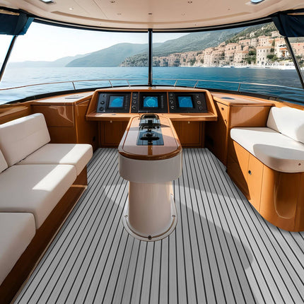 Boat Decking EVA Foam Mat, Non-Slip Self-Adhesive 240x116 cm