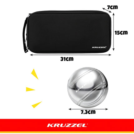 Petanko kamuoliukai 8 kamuoliukai + dangtelis KRUZZEL 22915