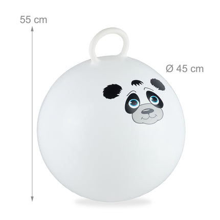 Pripučiamas kamuolys vaikams su gyvūnų motyvais
