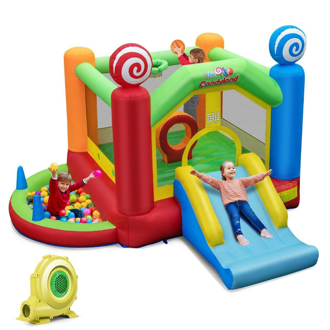 Bouncy castle with blower Candyland bouncy house colorful