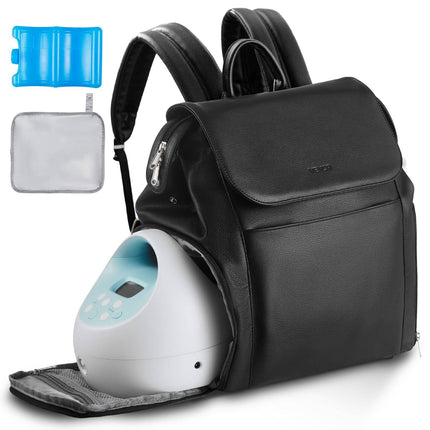 Breast Pump Backpack With Ice Pack, Insulated Bottle Storage