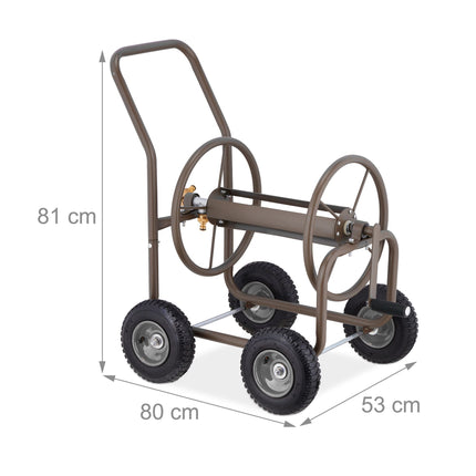 Rudas žarnos vežimėlis 60 m