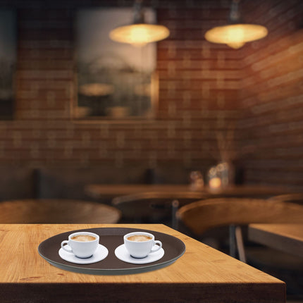 Rudas serviravimo padėklas maitinimui