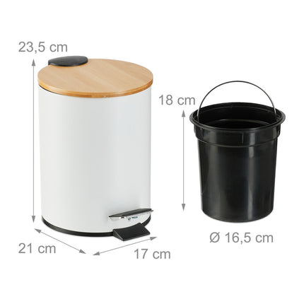 3 litrų kibiras kosmetikai