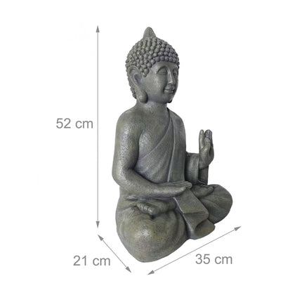 Budos statula 52 cm, atspari oro sąlygoms, polirezina, akmens apdaila