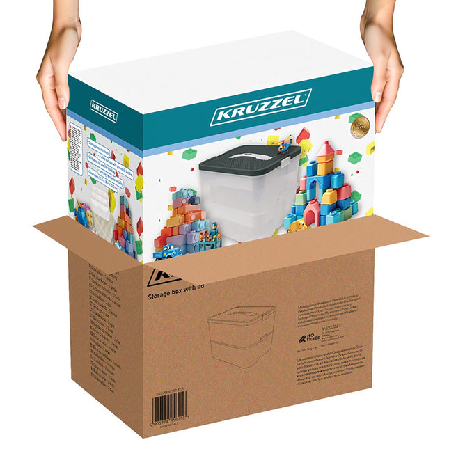 Building Block Box - 2 levels Kruzzel 25756