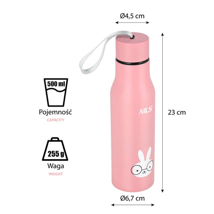 Bunny termo puodelis - izoliuotas, nepralaidus, 340 ml