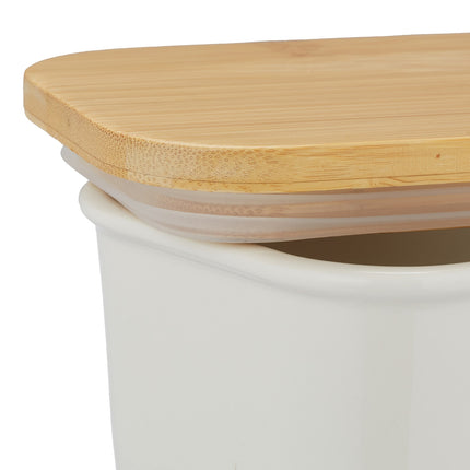 Sviestinė iš keramikos ir bambuko