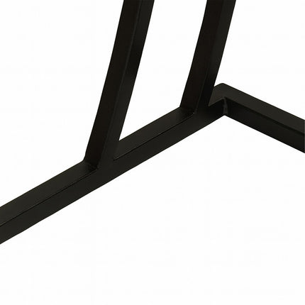 C formos šoninis staliukas su stalčiumi - medis ir metalas