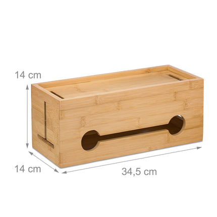 Kabelių dėžutė iš bambuko