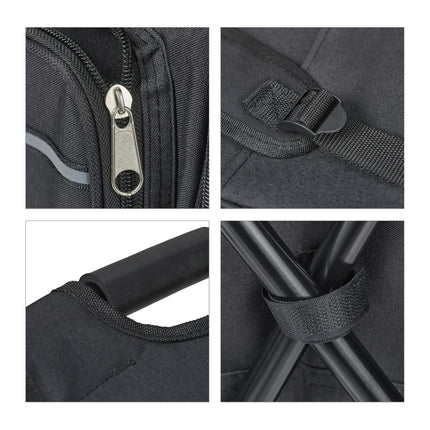 Sulankstoma kempingo kėdė, juoda