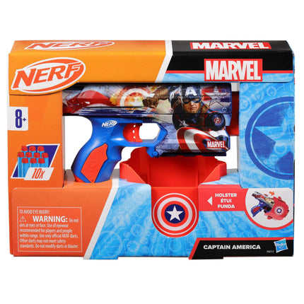 Kapitono Amerikos Nerf Blaster žaislas su lengvai užtaisomu mechanizmu