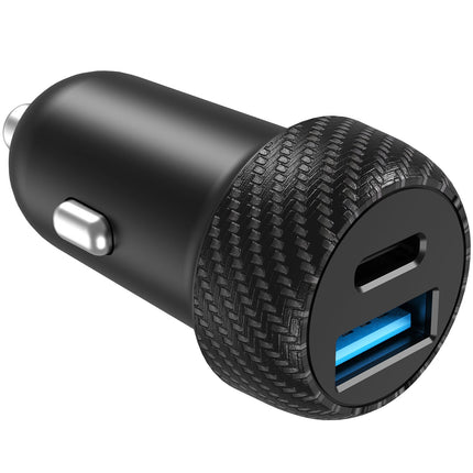 Car charger 1xUSB-C PD 1xUSB-A 45W