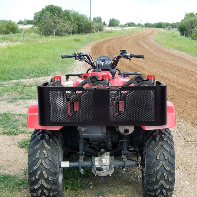 Krovinių krepšys ATV/UTV universaliam galiniam bagažui su tinklelio dizaino galiniu daiktadėže 104 x 67 x 31,5 cm