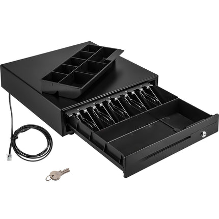 Cash Register Drawer 16.1 in, 12V, 5 Bill 8 Coin