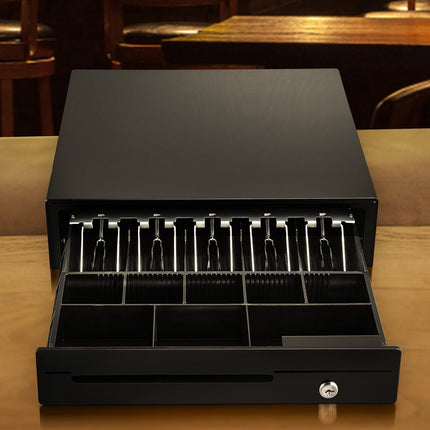 Cash Register Drawer 16.1 in, 12V, 5 Bill 8 Coin