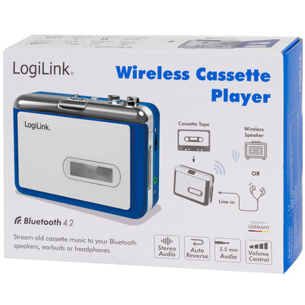 Cassette player for Bluetooth headphones/speakers