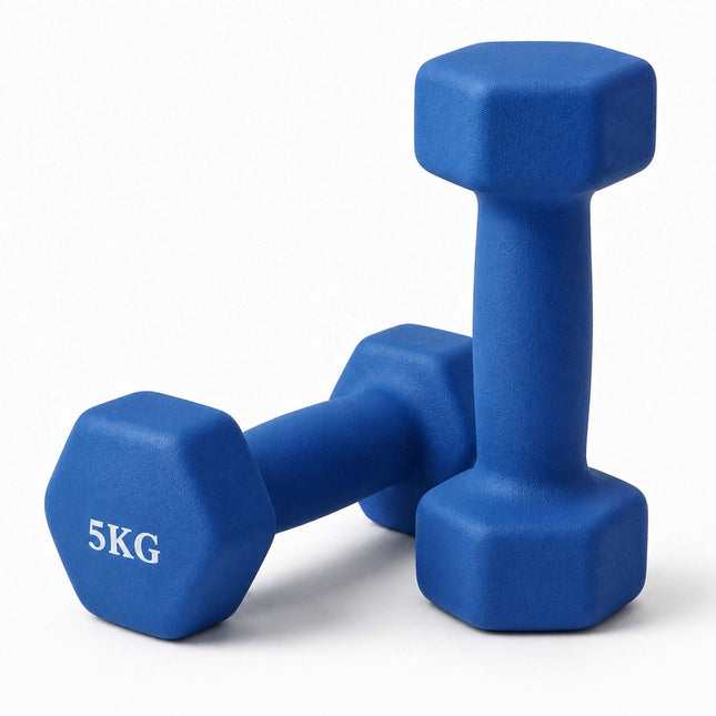 Ketaus hantelių pora, ergonomiška rankena, 1-5 kg