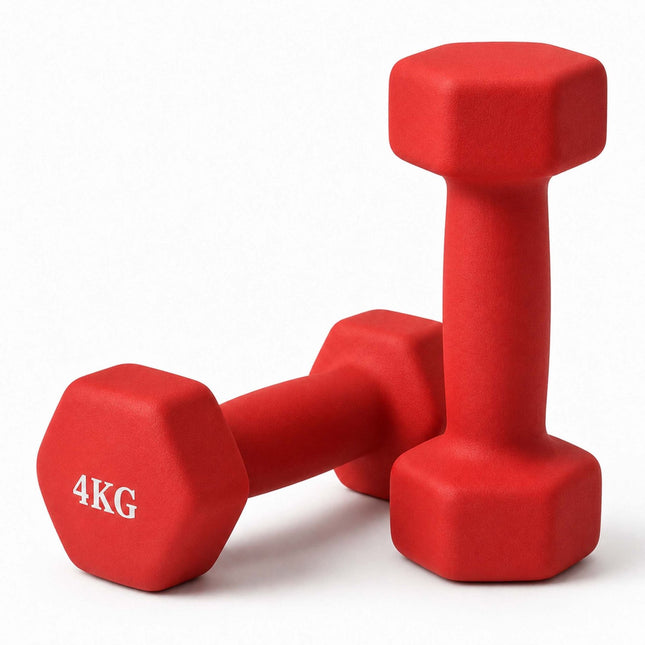 Ketaus hanteliai su ergonomiška rankena
