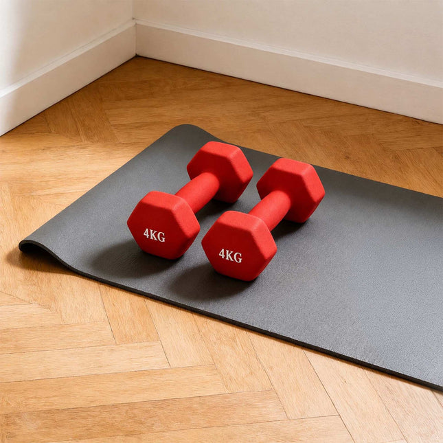 Ketaus hanteliai su ergonomiška rankena