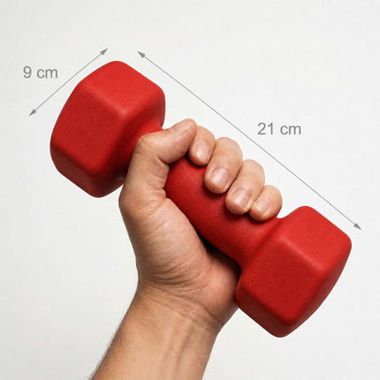 Ketaus hanteliai su ergonomiška rankena