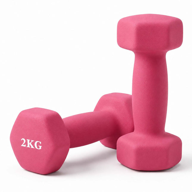 Ketaus hanteliai su ergonomiška rankena