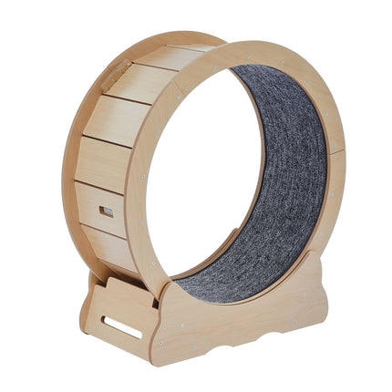 Cat Exercise Wheel 29.5-Inch, Detachable Carpet, Lock