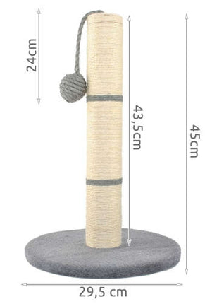 Katės draskyklė - pilka, 45 cm