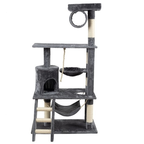 Cat tree 141cm gray Purlov 21713