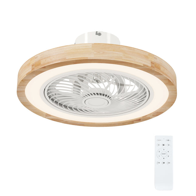 Lubų ventiliatorius su nuotolinio valdymo pultu, LED ventiliatoriaus lubinis šviestuvas, pritemdomas su RGB spalva, 6 greičiais, 40 W lempa su ventiliatoriumi, grįžtamuoju laikmačiu miegamajam, natūralus, 50 cm |