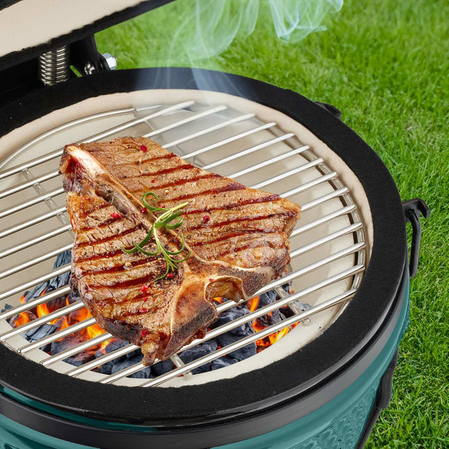 Keraminės Kamado kepsninės - universalios kepimui ant grotelių ir kepimui