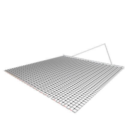 Chain Drag Harrow Rake, 48 x 48 in Galvanized Steel