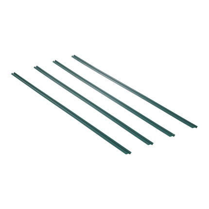 Chain Link Fence Privacy Slats, HDPE Bottom-Locking, Green