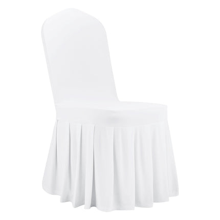 Chair Covers, 30-Pack White Stretch Polyester-Spandex