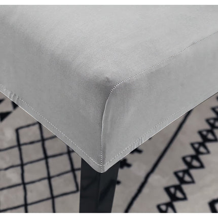 Chair cover - gray velvet Ruhhy 22979