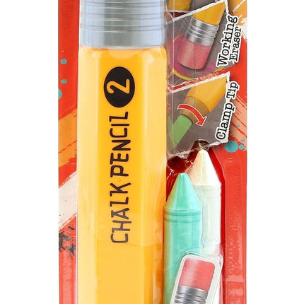 „Chalkie Chalk“ milžiniškas pieštukas su 3 kreidomis